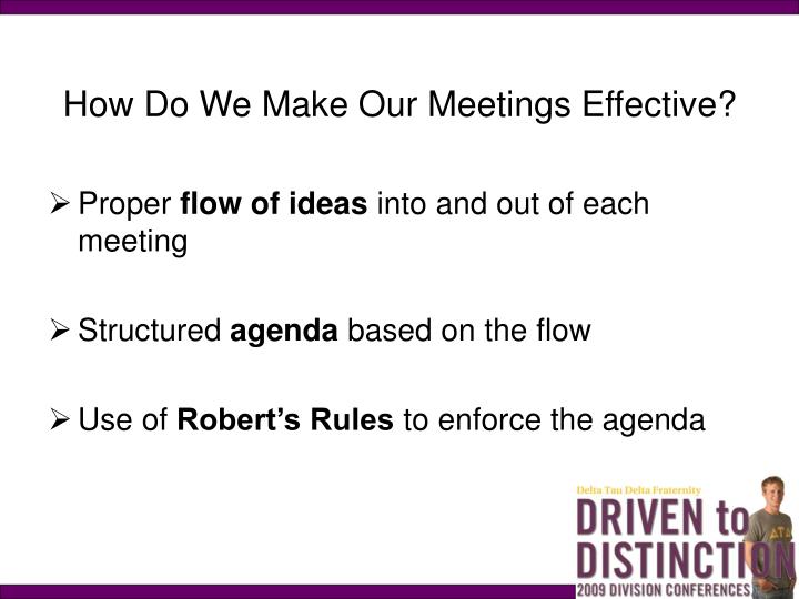 how to make an agenda