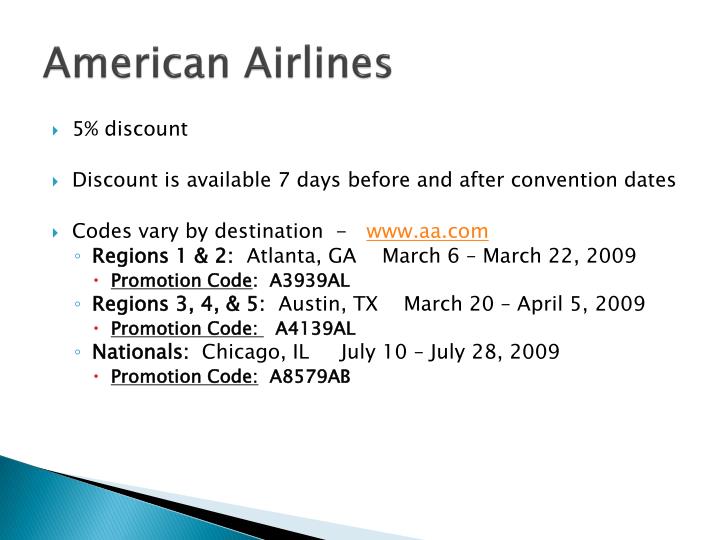 Military Discounts How to use a American Airlines coupon