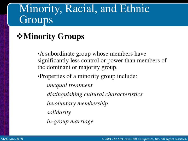 relations between dominant and minority groups