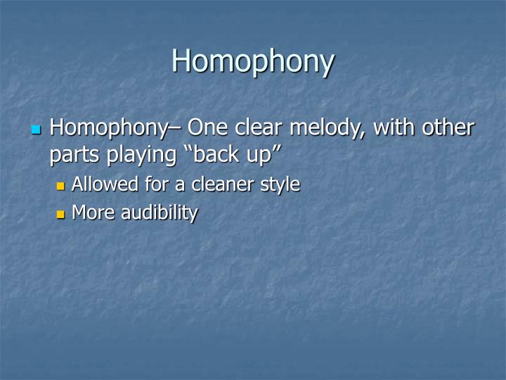 monophonic homophonic polyphonic monophonic homophonic polyphonic