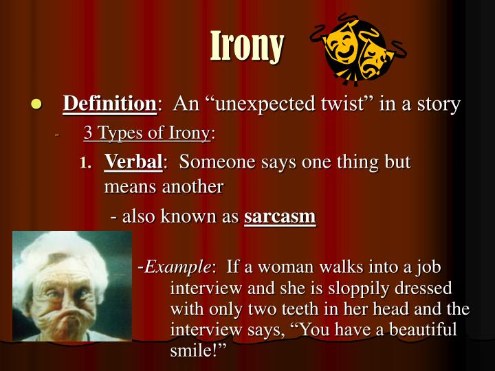 irony in richard cory essay Ironic life of richard cory the old adage, don t judge a book by its cover, can be used more than in the sense of choosing a new book to read in life. irony in richard cory essay Ironic life of richard cory the old adage, don t judge a book by its cover, can be used more than in the sense of choosing a new book to read in life.