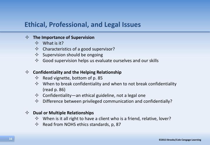 legal and ethical issues in counselling legal and ethical issues in counselling