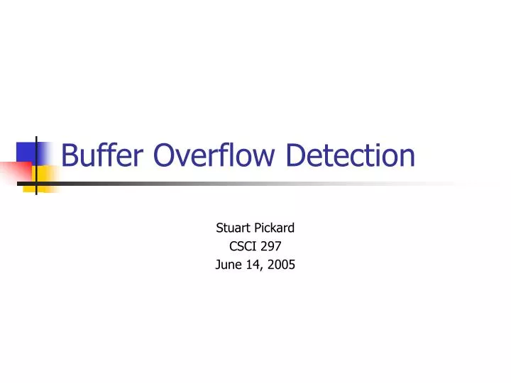 buffer overflow research paper buffer overflow research paper