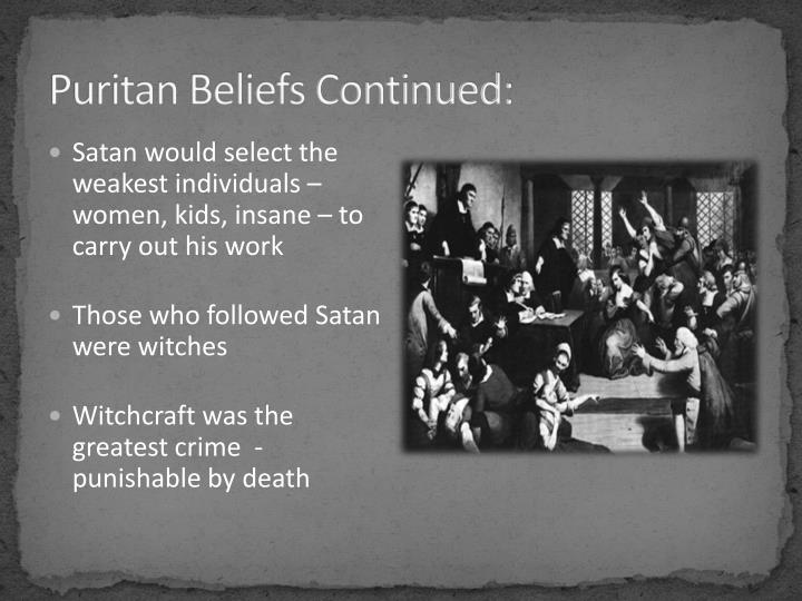 The Puritans Religious Beliefs