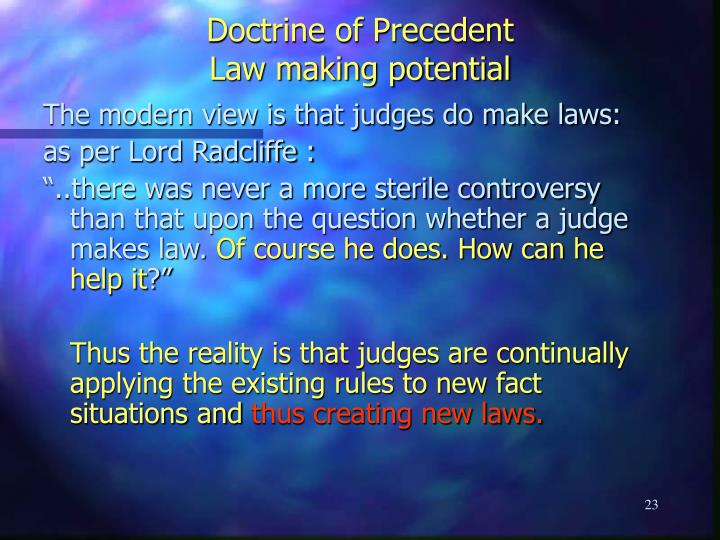 doctrine of judicial precedent An introduction to south african law reports and reporters, or judicial precedent, introduction to south african law reports and reporters 107. doctrine of judicial precedent An introduction to south african law reports and reporters, or judicial precedent, introduction to south african law reports and reporters 107.