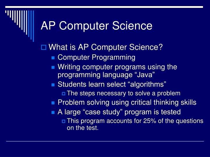 ap computer science marine biology case study