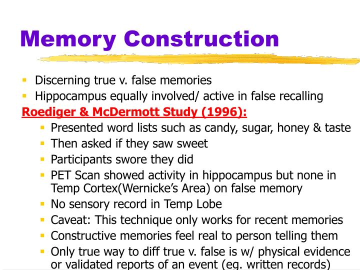 define memory construction