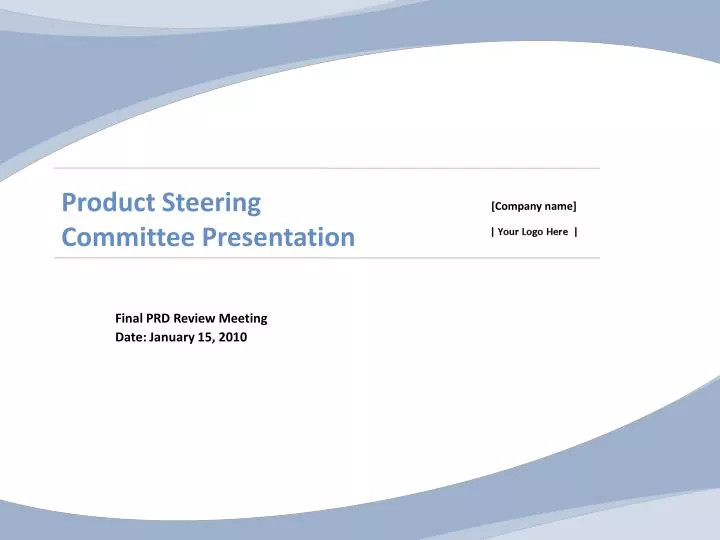 Steering Committee Presentation Exle Establish An Effective It Steering Committee Steering Committee Presentation Exle
