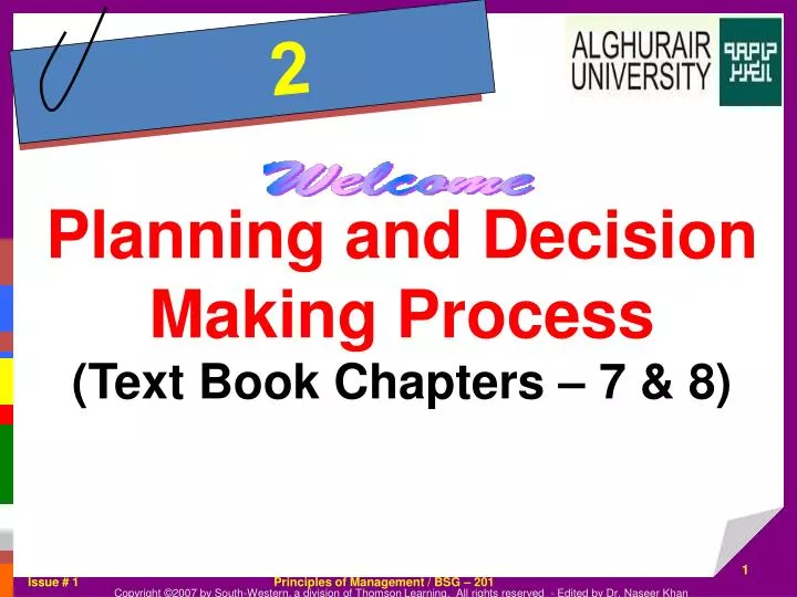 planning and decision making planning and decision making