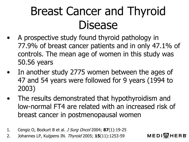 Breast tumor and thyroid tumors related