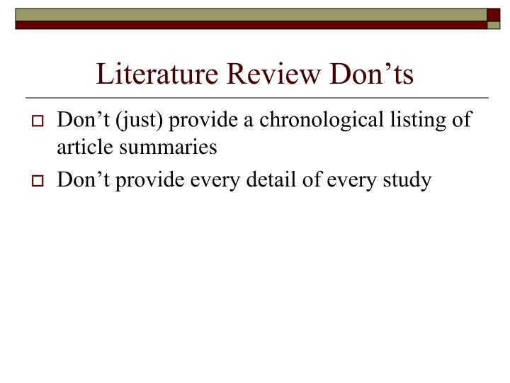literature review research design literature review research design