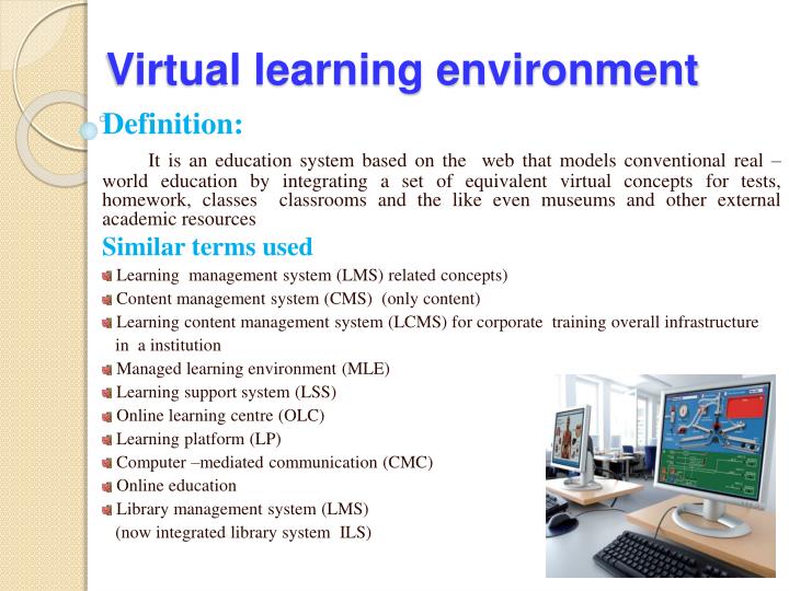 virtual learning environment virtual learning environment