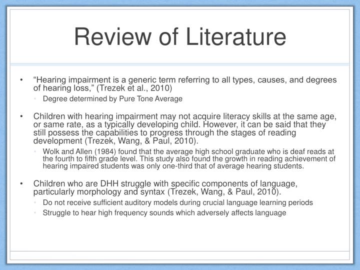 literature review phonological awareness
