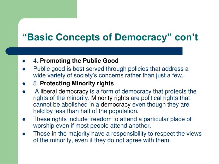 five simple basics for democracy five elementary principles for democracy