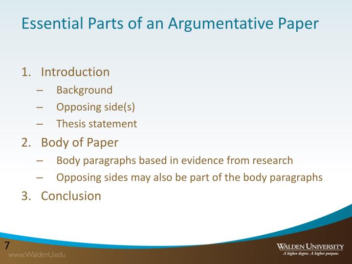 Components of a persuasive essay