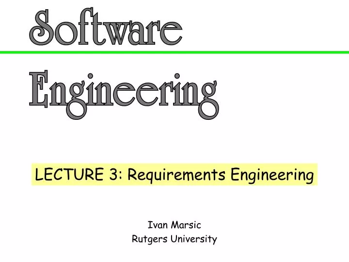 Basic Concepts Of Software Engineering Ppt Topics For Presentation