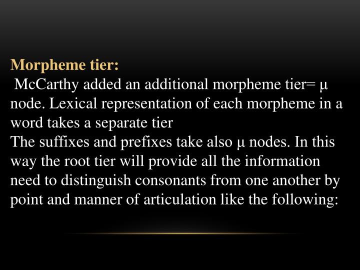 autosegmental analysis Segmentation ingredients analysis derivations autosegmental phonology: root-and-pattern morphology jochen trommer jtrommer@uni-leipzigde university of leipzig. autosegmental analysis Segmentation ingredients analysis derivations autosegmental phonology: root-and-pattern morphology jochen trommer jtrommer@uni-leipzigde university of leipzig.