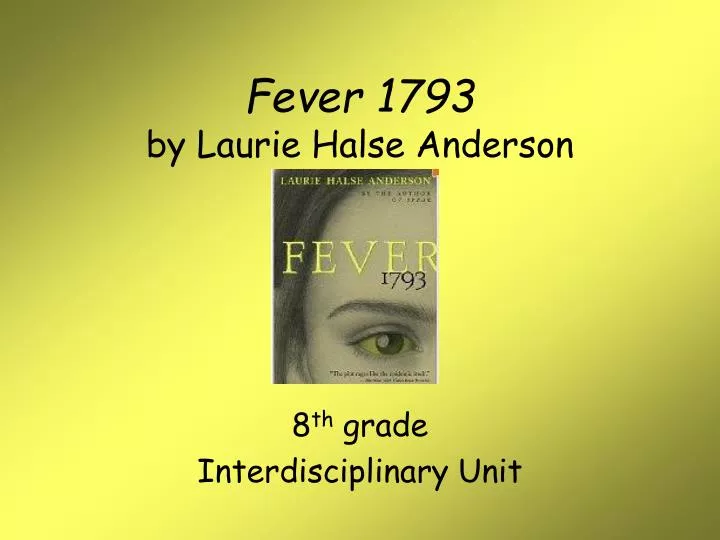 fever 1793 by laurie halse anderson summary fever 1793 by laurie halse anderson summary