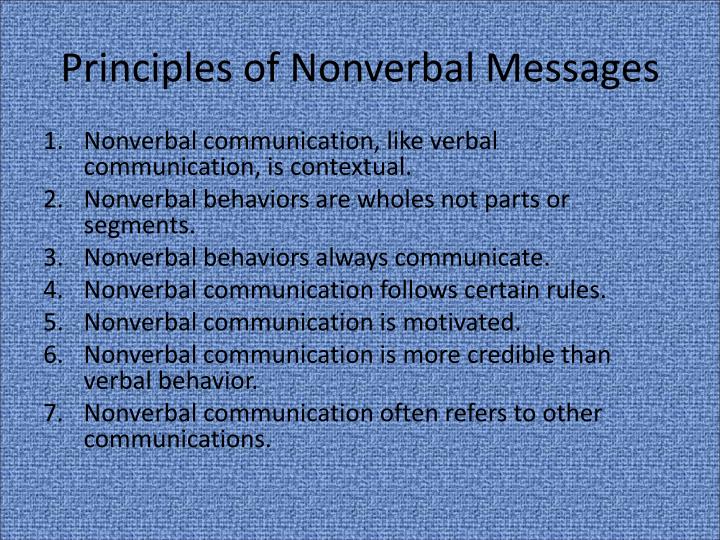 The Principles Of Communication And Communication Behavior