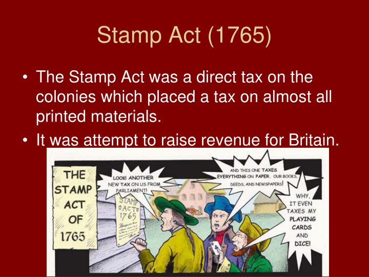 Stamp Act Of 1765 Analysis