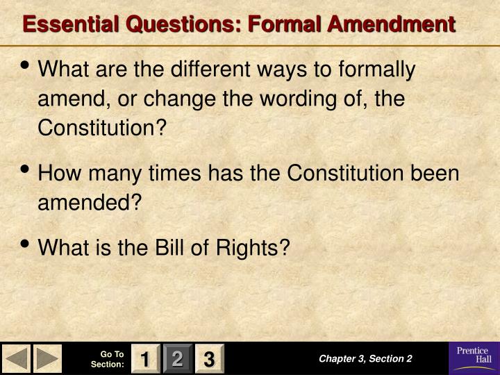 27 Chapter 3 Section 2 Formal Amendment Worksheet Answers