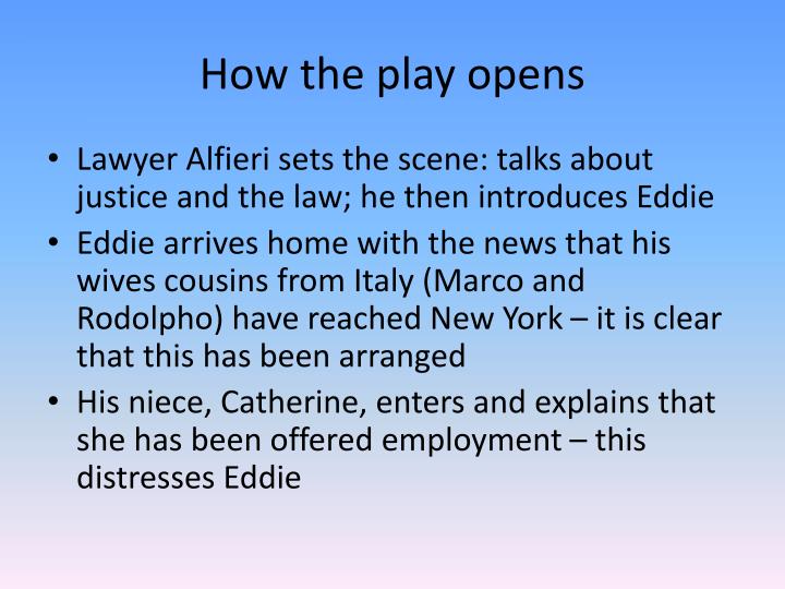 alfieri tells the audience justice is Alfieri tells the audience 'justice is very by stating in his opening speech of the play ‘justice is very important here,’ alfieri opens the audiences minds. alfieri tells the audience justice is Alfieri tells the audience 'justice is very by stating in his opening speech of the play ‘justice is very important here,’ alfieri opens the audiences minds.