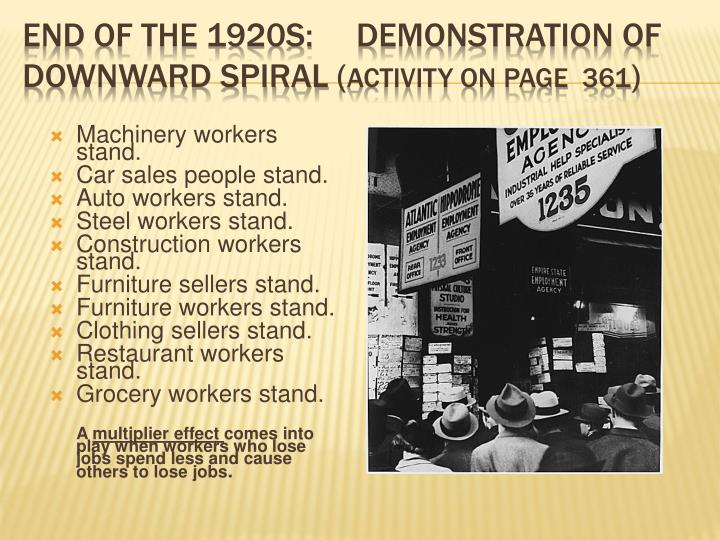 Dissertation on the downward spiral