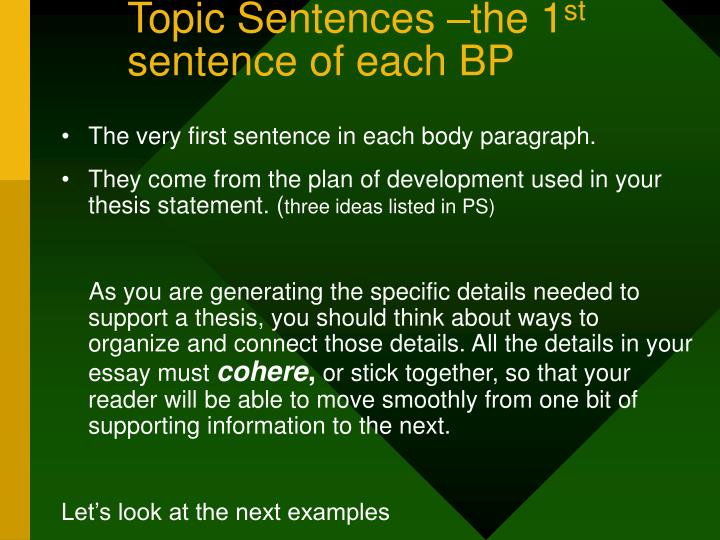 first sentence of a thesis first sentence of a thesis
