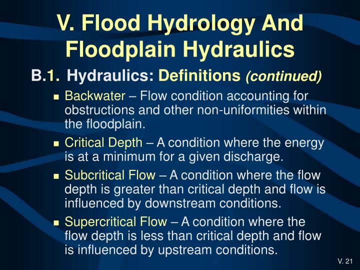 PPT - V. Flood Hydrology And Floodplain Hydraulics PowerPoint ...