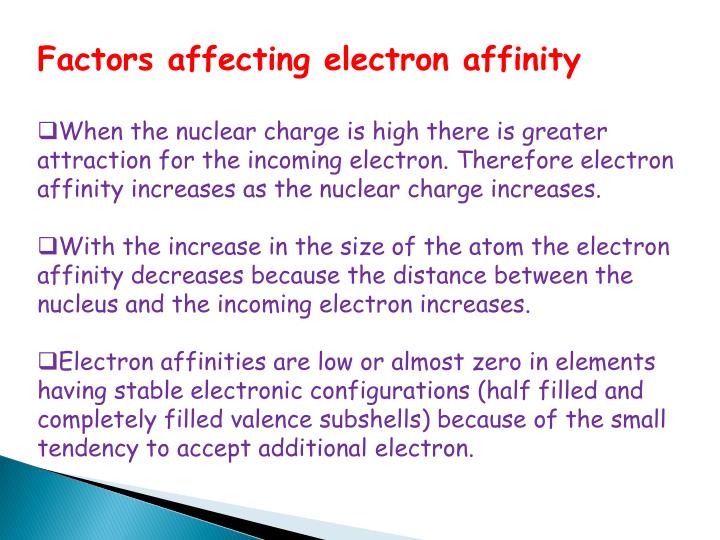 two main factors affecting atomic size trend two main factors affecting atomic size trend