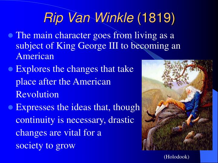 rip van winkle american revolution