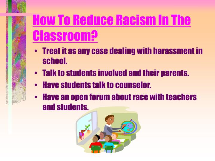 discrimination in the classroom Lesson plan (high school) discrimination in the workplace objectives students will become familiar with civil rights law particularly title vii of the civil rights act of 1964, the legal foundation for combating discrimination in the. discrimination in the classroom Lesson plan (high school) discrimination in the workplace objectives students will become familiar with civil rights law particularly title vii of the civil rights act of 1964, the legal foundation for combating discrimination in the.