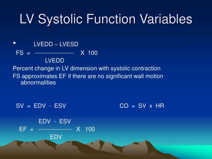 PPT - Echocardiographic Assessment of LV Systolic Function PowerPoint Presentation - ID:1228254