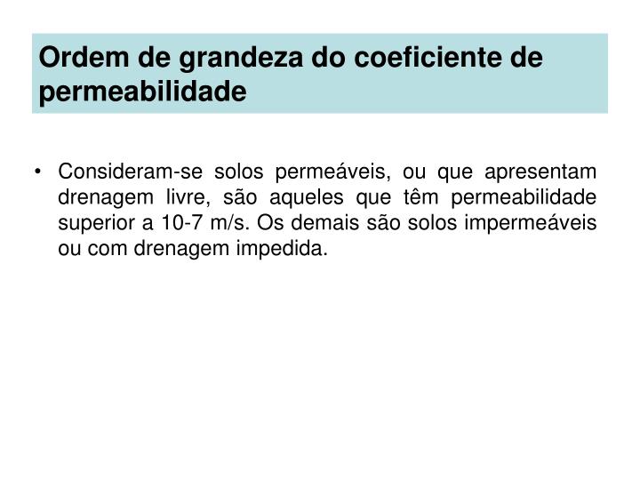 Ensaio de permeabilidade do solo