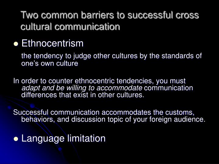 barriers to cross cultural commuinication Highest cultural communication barriers, followed by other tucker and spear (2006) stated that nurses from different cultures commonly. barriers to cross cultural commuinication Highest cultural communication barriers, followed by other tucker and spear (2006) stated that nurses from different cultures commonly.