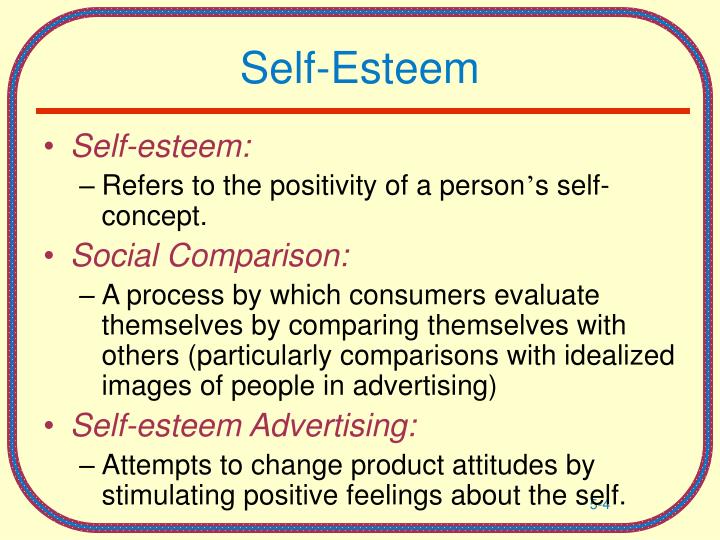 Self Esteem. - ppt download