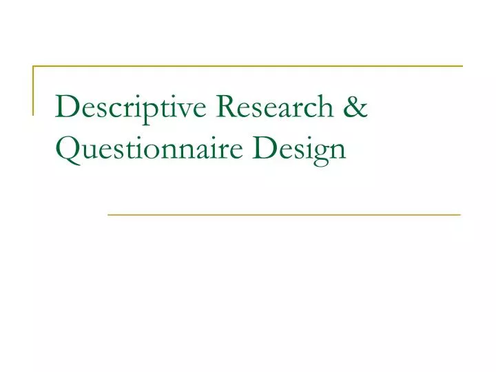 Designing Dissertation Questionnaires