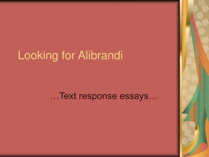 Looking for alibrandi essays