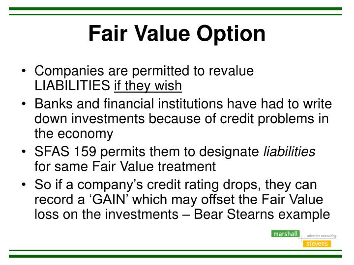 Fair value option trading securities