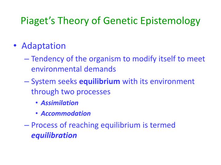 what is genetic epistemology theory
