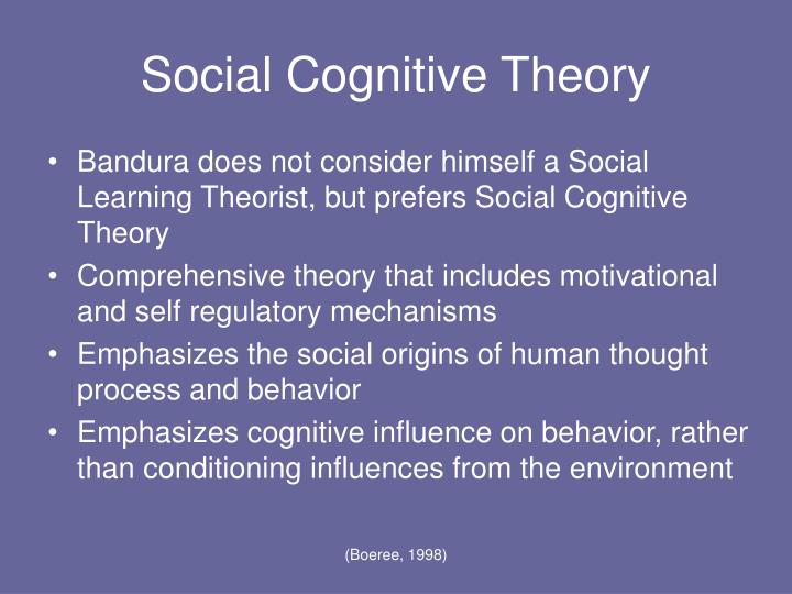 Applications Of Behaviorism And Social Cognitive Theories