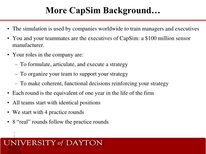 capsim ppt capsim ppt
