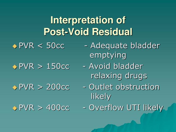 cpt code for post void bladder scan
