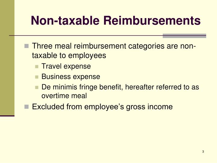 PPT Meal Reimbursements PowerPoint Presentation ID1282699