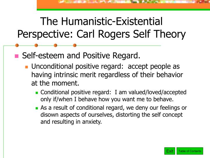 humanistic existential perspective