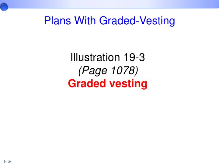 cliff vesting vs graded vesting stock options