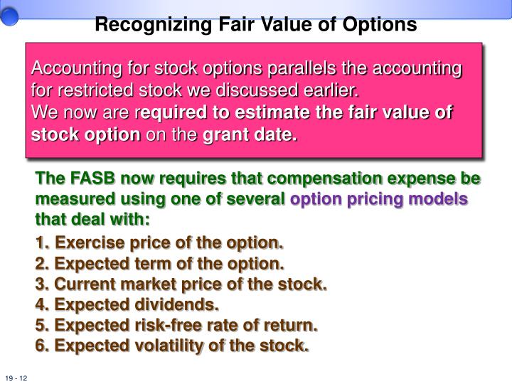 stock options value