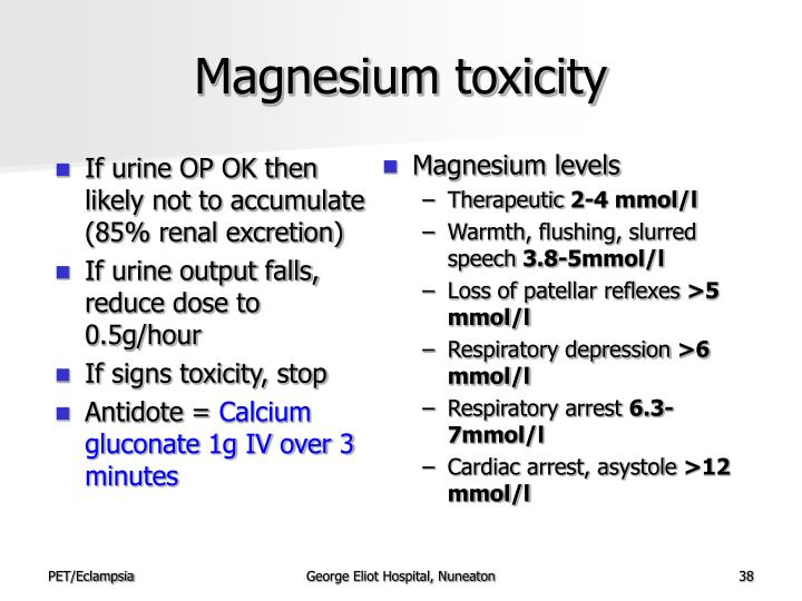 mag sulfate antidote mag sulfate antidote