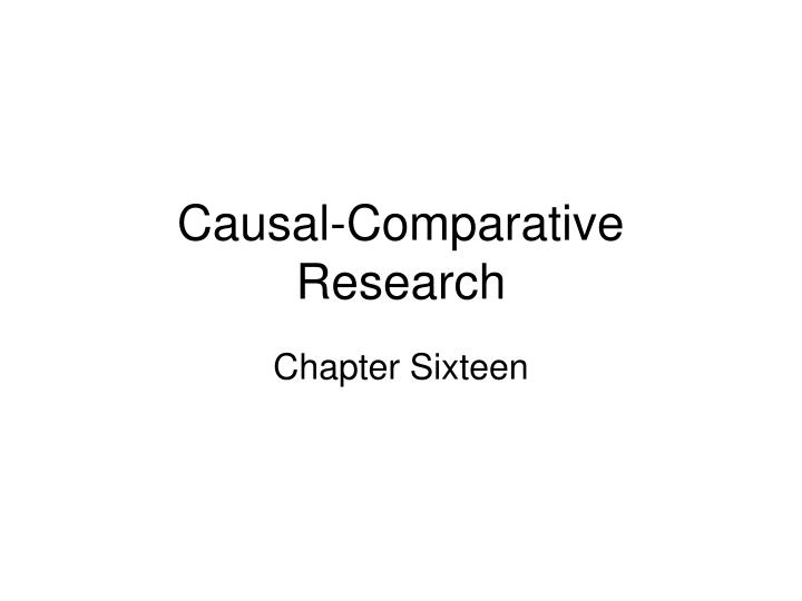 what is causal research what is causal research