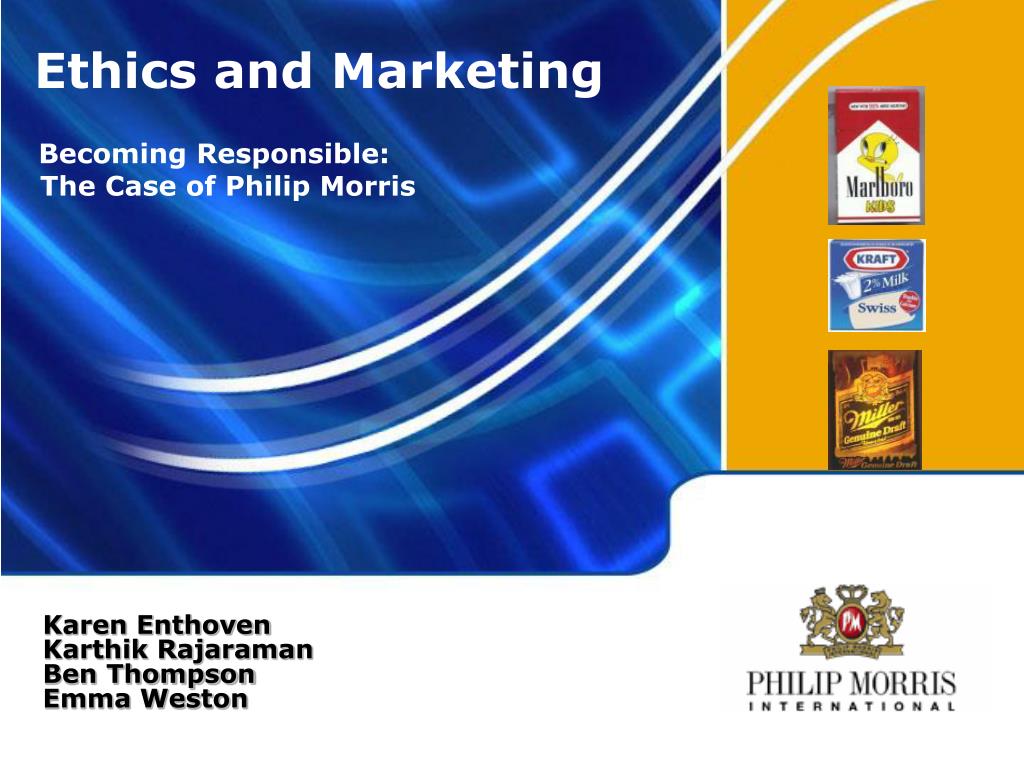 phillip morris ethical issues Essays - largest database of quality sample essays and research papers on phillip morris ethical issues. phillip morris ethical issues Essays - largest database of quality sample essays and research papers on phillip morris ethical issues.